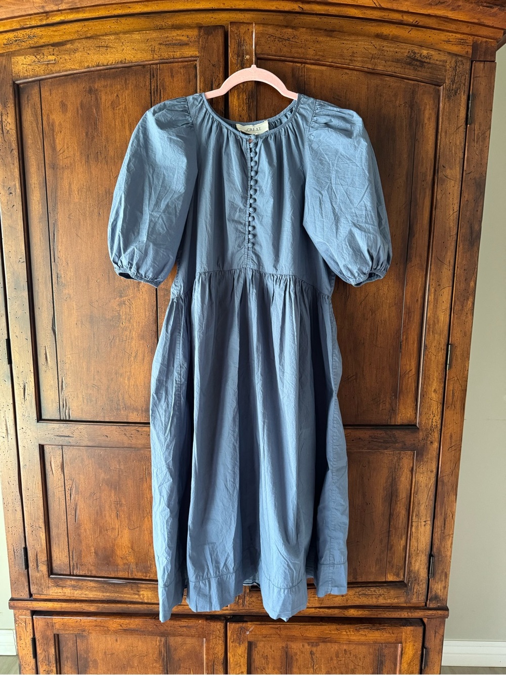 THE GREAT. The Ravine Dress in Dutch Blue Size 0 - Picture 5 of 7